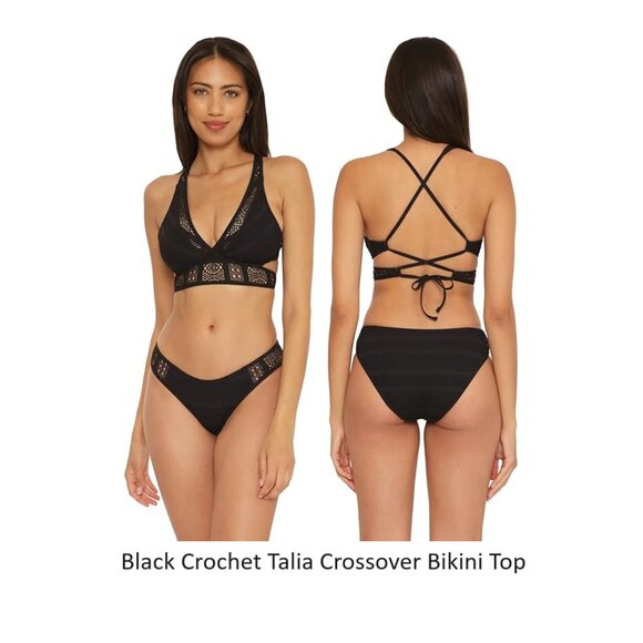 NWT Becca Women Size Halter Crossback Bikini Tops Size S-D Cup $90 12HL914 - Picture 4 of 9